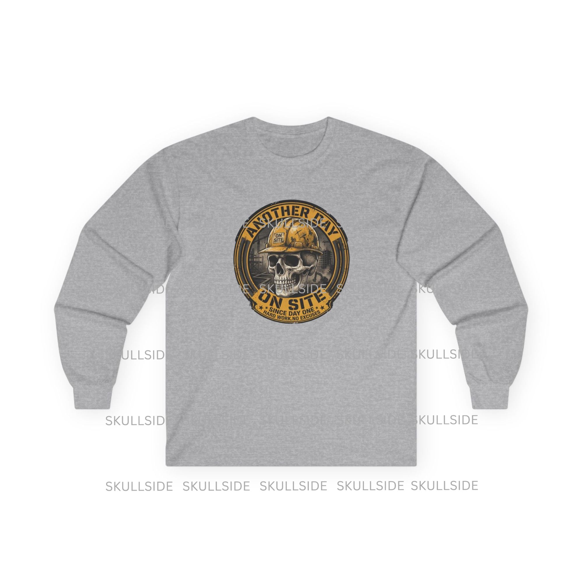 Another Day On Site Skull - Long Sleeve Tee