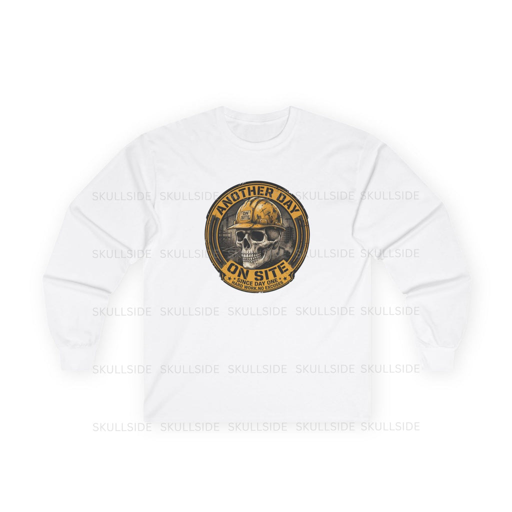 Another Day On Site Skull - Long Sleeve Tee